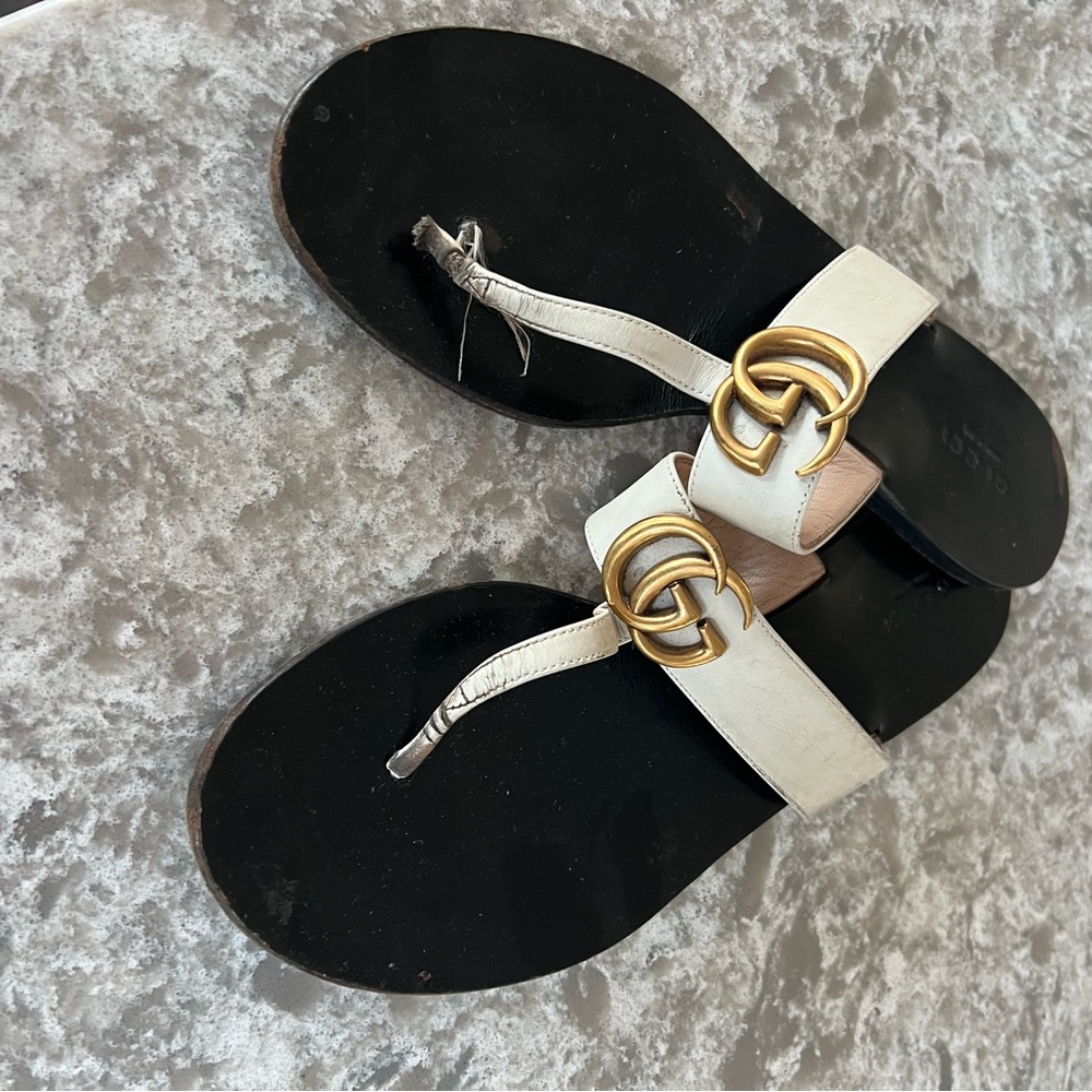 Broken Gucci GG T-Strap Sandal - selling for parts